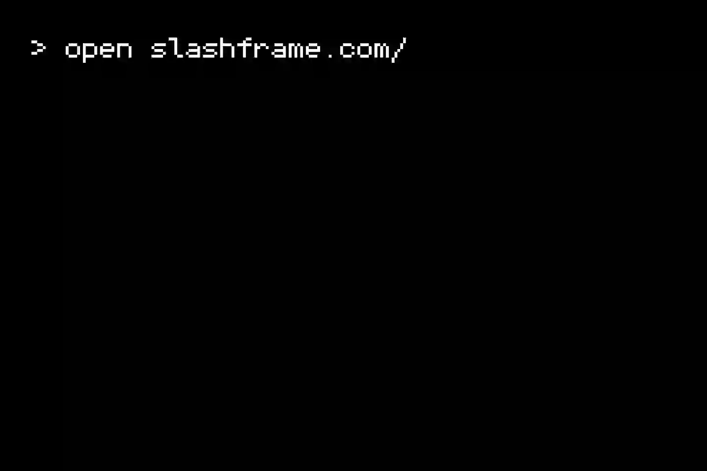 Загрузка сайта Slashframe